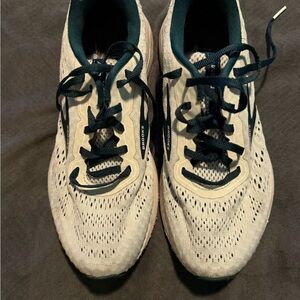 Brooks Anthem 4 Running Shoes in White and Teal Accents